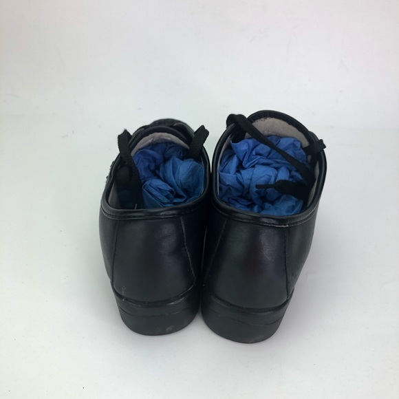 Soft spots Womens Size 7N Black leather lace up - Picture 4 of 7